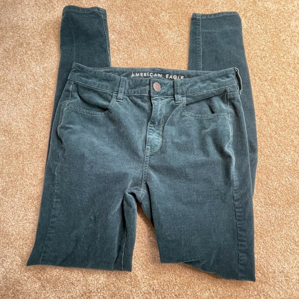 American Eagle Outfitters Green Corduroy Pants